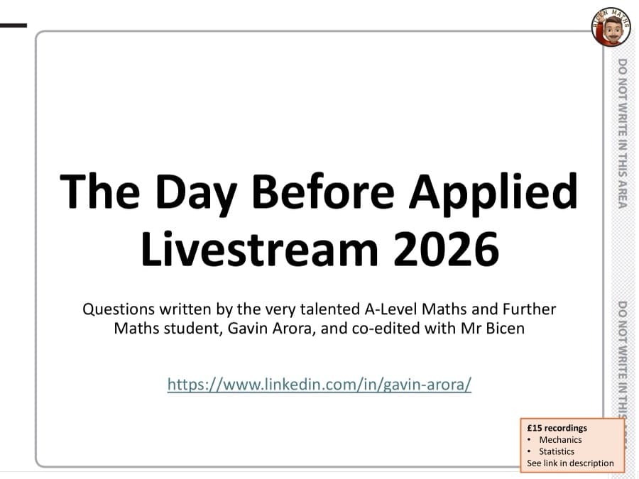 The Day Before Applied 2026: first page
